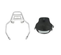 Soporte equipaje trasero Soporte De Acero Inoxidable Portaequipajes Trasero De Motocicleta Para R1200GS LC ADV Para R 1200 GS Para R 1250GS Para R1250GS Adventure Portaequipajes trasero(A set of silve