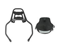 Soporte equipaje trasero Soporte De Acero Inoxidable Portaequipajes Trasero De Motocicleta Para R1200GS LC ADV Para R 1200 GS Para R 1250GS Para R1250GS Adventure Portaequipajes trasero(A set of black