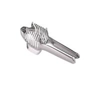 Soporte ergonómico de acero inoxidable para cortar frutas con agarre antideslizante herramienta de corte de limón para uso seguro y eficiente en la cocina, pinzas ergonómicas para cocina y alimentos