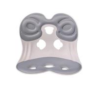Soporte ergonómico de espalda y lumbar para una buena corrección de postura y alivio del dolor de espalda, perfecto para oficina, asiento de piso y trabajo desde casa (gris)