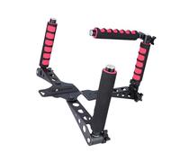 Soporte ergonómico de hombro DSLR con brazo extensible y agarre antideslizante, perfecto para hacer películas de baja posición, estabilizador de cámara ajustable