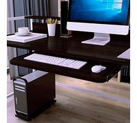 Soporte ergonómico para teclado debajo del escritorio y bandeja deslizante, altura ajustable, capacidad de carga de 22 kg, perfecto para soluciones de almacenamiento de oficina en casa, diseño que