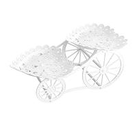 Soporte escalonado para servir | Elegante estante hueco en forma de carruaje | Soporte para servir pasteles de frutas - para alimentos para dedos, chocolates, dulces, boda, bufé, reunión de té por la