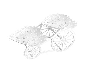 Soporte escalonado para servir | Elegante estante hueco en forma de carruaje | Soporte para servir pasteles de frutas - para alimentos para dedos, chocolates, dulces, boda, bufé, reunión de té por la