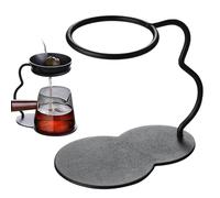 Soporte escurridor para filtro de té | Soporte metálico Filtro de té goteante, accesorio de bebida a base estable para picnic al aire libre salón casa camping café