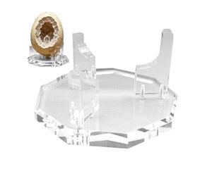 Soporte esférico Nonagon Decorativo - Globo ergonómico de alta resistencia, soporte de roca, natural, piedra mineral para el hogar, sala de estar, dormitorio, oficina