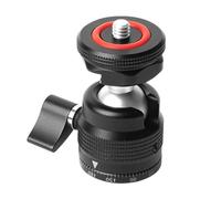 Soporte esférico PTZ para trípode de cabeza esférica para cámara, soporte de lámpara, adaptador de base esférico PTZ negro