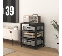 Soporte esquinero ajustable para TV y estante de alta fidelidad, gabinete Slish Ma para sala de estar, para estudios de grabación de juegos y centro de entretenimiento