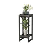 Soporte Esquinero Alto De Metal Para Macetas, De 2 Niveles - Estantería Moderna Y Resistente Para Plantas, Apta Para Interiores Y Exteriores; Ideal Para Patios(30x30x75cm)