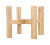 Soporte esquinero de madera para plantas de interior para bonsái, soporte para macetas de flores, exhibición para plantas pequeñas, hogar, sala de estar, jardín, uso (M)