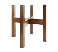 Soporte esquinero para plantas, estante de madera de ancho ajustable, soporte resistente para flores, almacenamiento duradero para interiores y exteriores, sala de estar, hogar, balcón, patio para