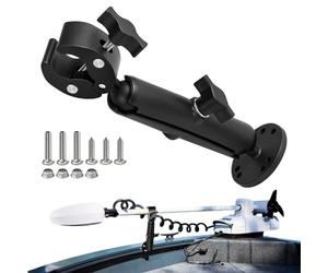 Soporte estabilizador de motor de arrastre - Estante ajustable de 360 grados, soporte de barra de soporte de montaje en arco, brazo de protección de cubierta marina, protector de eje de remolque