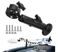 Soporte estabilizador de motor Trolling - Soporte ajustable de 360 grados, soporte de barra de soporte de montaje de proa, brazo protector de cubierta de protección de cubierta, pontón para remolque
