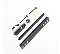 Soporte estabilizador de tarjeta gráfica de metal negro con acabado mate negro y plateado para doblar GPU en computadoras de escritorio