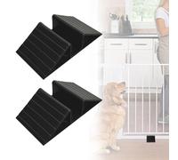 Soporte estabilizador triangular para puerta de mascotas, ranura para tarjeta de refuerzo de prevención de caídas para valla de 4/5 pulgadas (6)