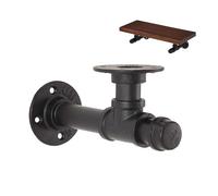 Soporte Estantería de Tubería,Soporte de la Pared del Hierro del Estilo de la Vendimia,Escuadras Metalicas Rústico,Escuadra Estantería para Cocina,Baño,Dormitorio,Sala de Estar(con 8 Tornillos)