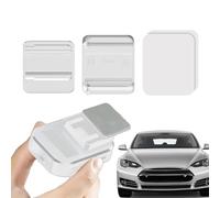 Soporte ETC - Tarjetero Compacto Para Parabrisas De 4,5x4,5 Cm | Portadocumentos ABS Para PC, Solución De Montaje Con Rieles Deslizantes Para Certificados De Registro, Permisos De Estacionamiento Y Do