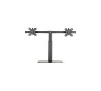 Soporte Ewent para monitores con resorte de gas de doble brazo para 2 monitores de hasta 27 pulgadas con base - Soporte para 2