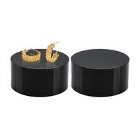 Soporte Expositor Cilíndrico | 2 Piezas de Acrílico para Organización de Maquillaje | Soporte Multiusos Antideslizante para Decoración de Fiestas, Portátil para Anillos de Pasteles y Barras de Labicos