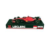 Soporte expositor Fórmula 1 1:43 para coche en miniatura - Soporte F1 personalizado - Compatible con Bburago, Minichamps, Solido - Decoración Motorsport Impreso en 3D (Leclerc)