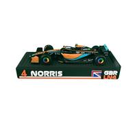 Soporte expositor Fórmula 1 1:43 para coche en miniatura - Soporte F1 personalizado - Compatible con Bburago, Minichamps, Solido - Decoración Motorsport Impreso en 3D (Norris)