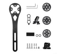 Soporte extendido de aleación para ordenador de bicicleta para Garmin Edge para wahoo Elemnt para cámara Bryton GPS Cycle Stem Light de 15 cm