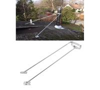 Soporte extensible ajustable for chimenea de techo - Acero inoxidable, resistente a tormentas de nieve | for estufas/tuberías de ventilación en cabañas/salas de calderas(33.3cm/13.1in)