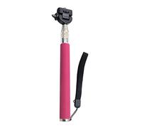 Soporte Extensible para cámaras y Compatible con GoPro de Mano. Palo Selfie para autofotos. (Rosa) - Todotumovil