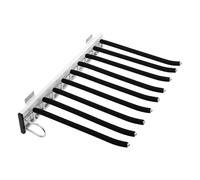 Soporte extensible para pantalones de 46 x 32,5 cm, 9 barras, 14-16 kg, capacidad de carga, soporte extensible para pantalones, diseño telescópico izquierdo con asa para armario