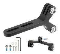 Soporte extensor de manillar de bicicleta, soporte de aluminio CNC para bicicleta de carretera para cámara de acción, soporte de luz para Garmin para Wahoo para accesorios de ciclismo Bryton (C)