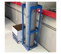 Soporte fijo de tanque de oxígeno resistente, soporte de cilindro de gas de montaje en suelo con cadena de seguridad ajustable para uso doméstico, médico e industrial