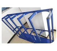 Soporte fijo for cilindro de gas de 40 l: estante con forma de U for tanque de oxígeno, almacenamiento seguro y fácil acceso.