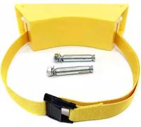 Soporte fijo for cilindro de gas de 9,4 pulgadas con correas ajustables y 2 tornillos de fijación, soporte de pared for clínicas.(Giallo,1 pc)