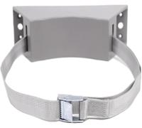 Soporte fijo for cilindro de gas de 9,4 pulgadas con correas ajustables y 2 tornillos de fijación, soporte de pared for clínicas.(Grigio,1 pc)
