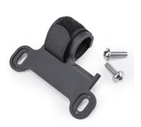 Soporte fijo para bomba de bicicleta para transportar inflador de suelo o pared mientras conduces con clip de perfil bajo y bloqueo de correa seguro
