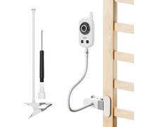 Soporte flexible con clip giratorio para cámara de monitor de bebé GHB UU24, monitor de video de bebé de 2.4 GHz, soporte giratorio flexible para cámara de monitor de bebé GHB UU24, sin necesidad de