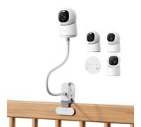 Soporte flexible para cámara compatible con Eufy Security Indoor Cam E30/E220/C220/C210, adecuado para la mayoría de cámaras de 1/4 pulgadas, se puede montar en cunas o columnas en la habitación de