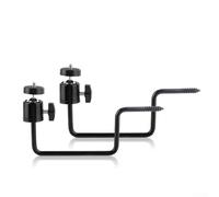 Soporte flexible para cámara de sendero con tornillo de 1/4 de pulgada de hierro resistente para cámara de caza al aire libre, versátil para posicionamiento y simple (2 piezas)