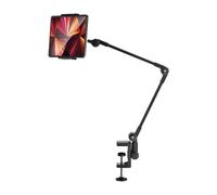 Soporte flexible para teléfono con cuello de cisne para uso en cabecera y escritorio Soporte de abrazadera ajustable para teléfonos inteligentes Tabletas Soporte aéreo para teléfono para escritorio