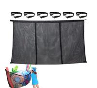 Soporte Flotador Piscina - Red de Almacenamiento de Malla De 48x24in, Red Colgante Robusta, Organizador Antiflacidez, Gestión de Residuos En La Piscina Del Patio | Soporte De Juguetes Reforzado Para