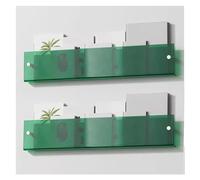 Soporte flotante acrílico para folletos, revistero montado en la pared para sala de espera, área de recepción, salón, salón de belleza, soporte de exhibición de literatura transparente