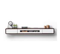 Soporte flotante de pared para TV, centro de entretenimiento, estante de almacenamiento, unidad de consola multimedia (color: H Tamaño: 140 cm)