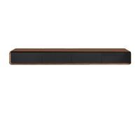 Soporte flotante móvil para TV con cajones y puertas abatibles, consola multimedia de madera maciza para sala de estar, se adapta a varios tamaños de TV (dos tonos, 160 cm)