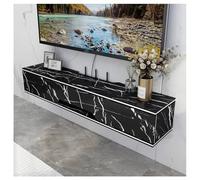 Soporte flotante para TV, centro de entretenimiento montado en la pared con puerta superior con solapa, consola multimedia y armarios de almacenamiento para sala de estar y dormitorio, diseño que