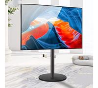 Soporte flotante para TV, soporte giratorio de 360° con altura ajustable para televisores grandes, diseño que ahorra espacio para salas de estar