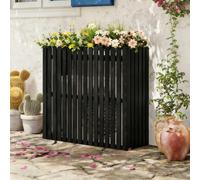 Soporte for Aire Acondicionado Con Rejilla, Cubierta for Aire Acondicionado, Protección Contra La Lluvia Y El Sol, Resistente A La Suciedad Y Fácil De Limpiar(Black,41.3x17.7x39.4in)