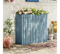 Soporte for Aire Acondicionado Con Rejilla, Cubierta for Aire Acondicionado, Protección Contra La Lluvia Y El Sol, Resistente A La Suciedad Y Fácil De Limpiar(Blue,47.2x23.6x41.3in)