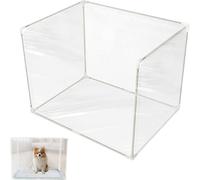 Soporte for Almohadilla for orinar for Perros - con Paredes Altas | Soportes Plegables for orina de Interior | Pantalla Arena antisalpicaduras for y Gatos pequeños medianos