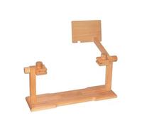 Soporte for bastidor de bordado, soporte madera for aro punto cruz con guía dibujo, giratorio 360° manos libres, suelo for for proyectos costura y manualidades