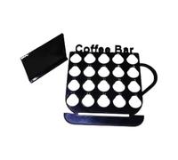 Soporte for cápsulas de café con capacidad for 20 cápsulas, ahorro de espacio, compatible con Nespresso, compatible con Keurig, caja de almacenamiento de cápsulas, organizador de encimera